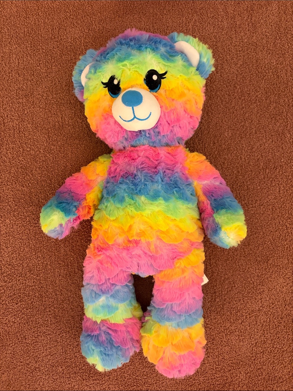 Build A Bear Rainbow Plush Teddy Bear